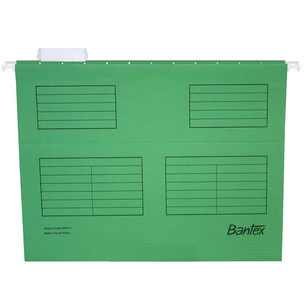 suspension files - foolscap - grass green - 25 pack