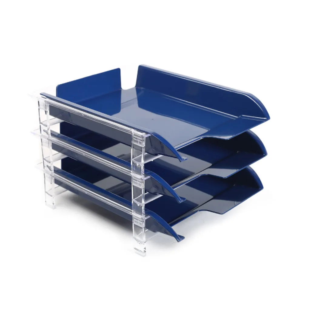 vision letter tray set - letter tray - blue