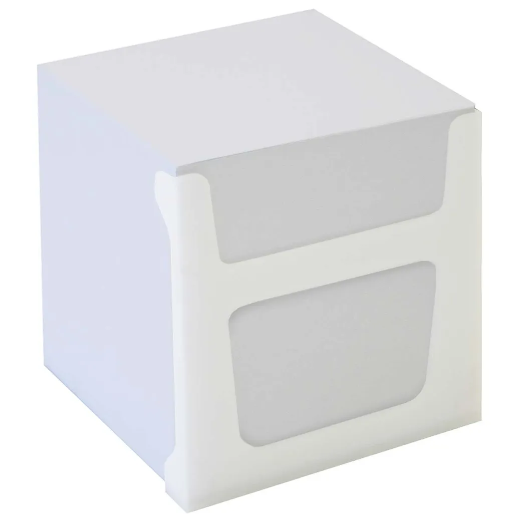 full memo cube & refills - white refill - white