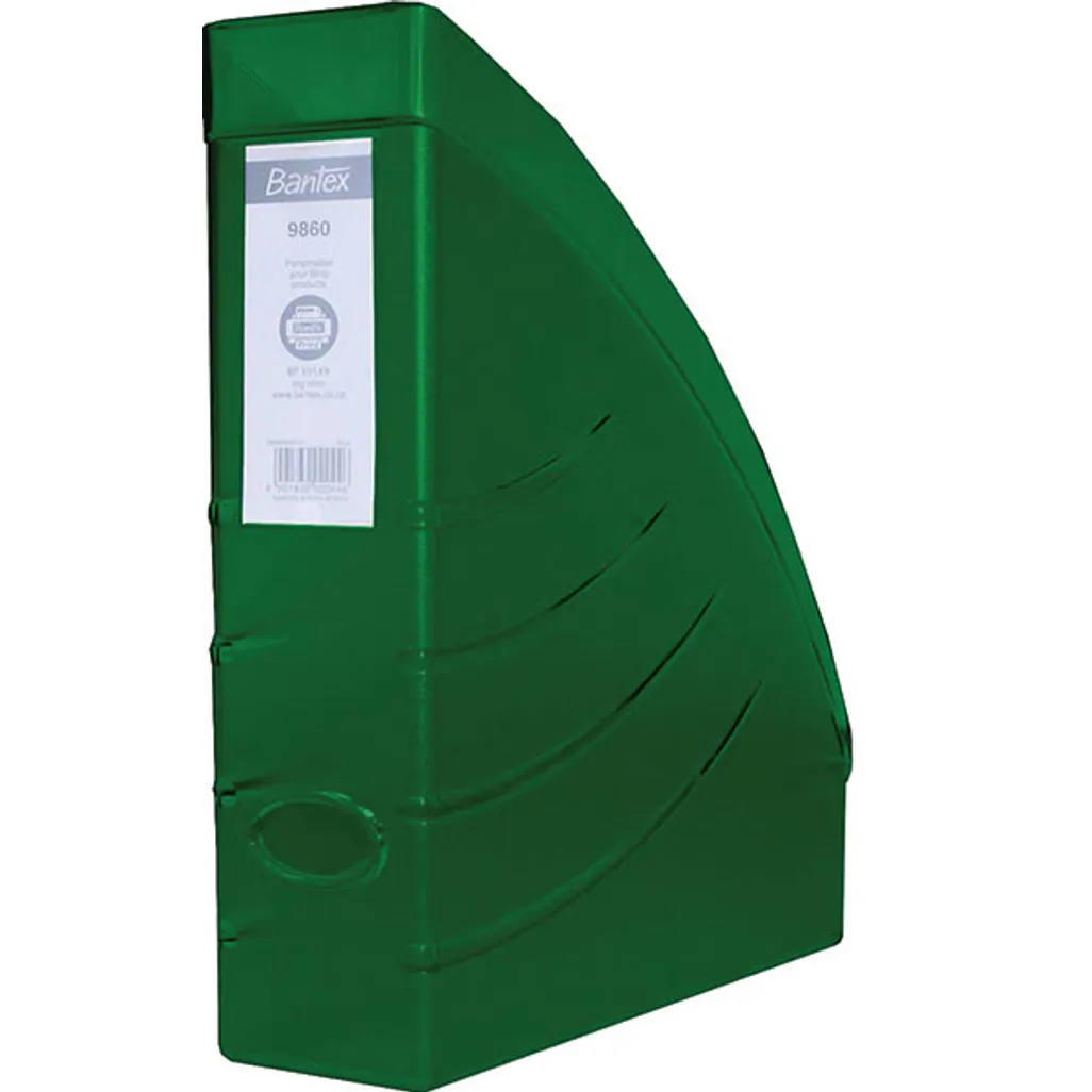 a4 optima magazine filing box - mag file box - green