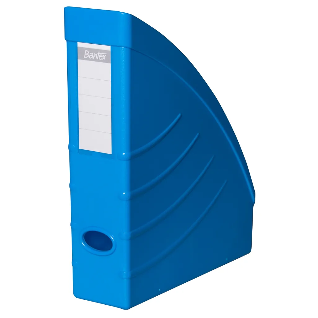 a4 optima magazine filing box - mag file box - cobalt blue