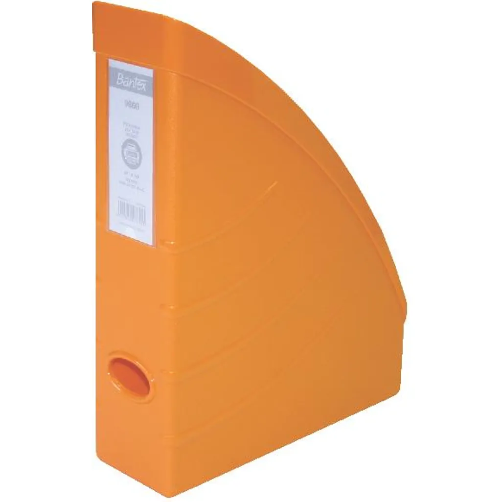 a4 optima magazine filing box - mag file box - orange