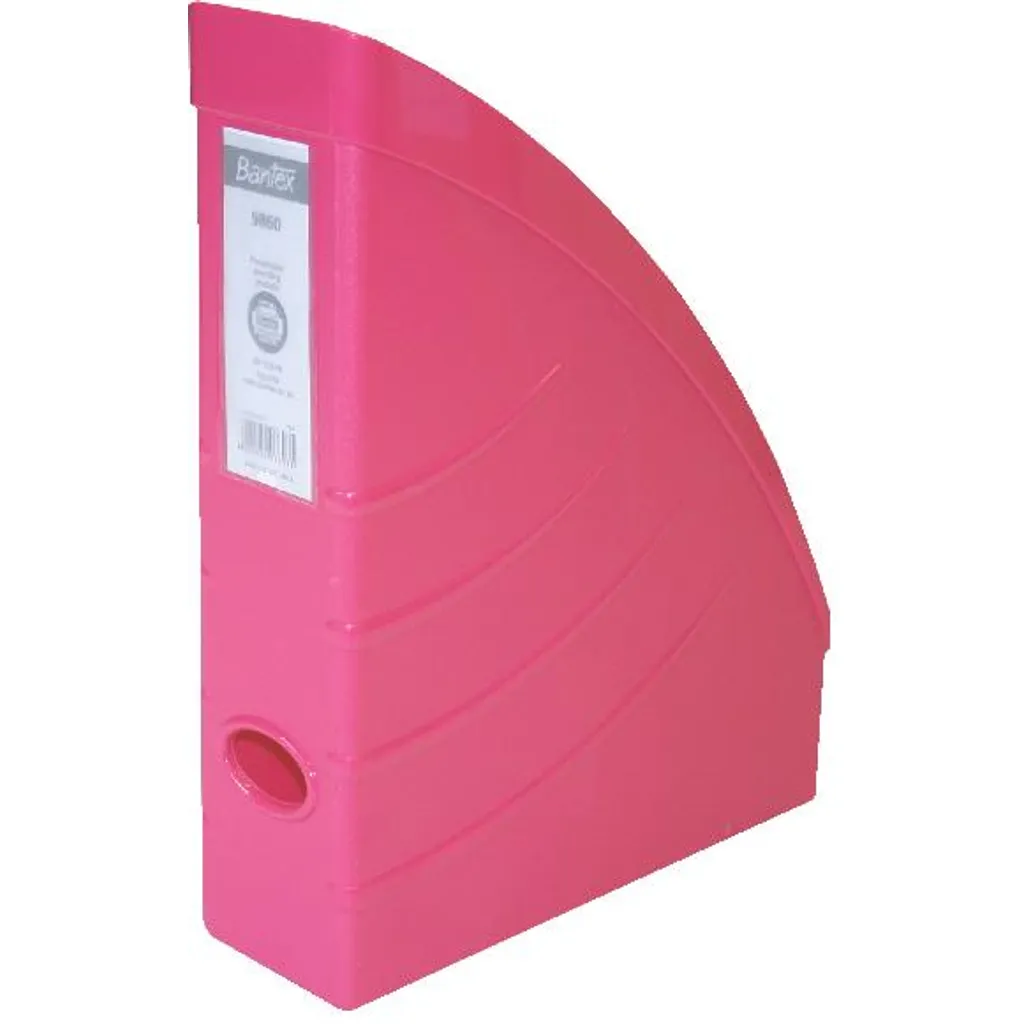 a4 optima magazine filing box - mag file box - pink
