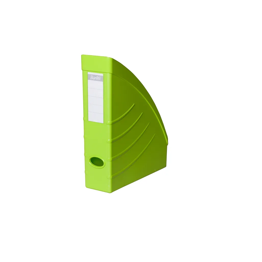 a4 optima magazine filing box - mag file box - lime green