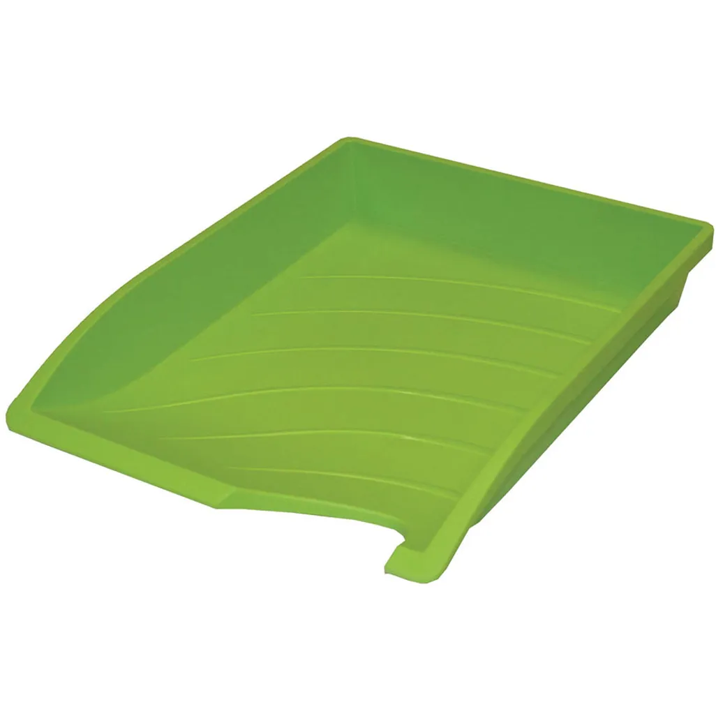 optima letter trays - letter tray - lime green
