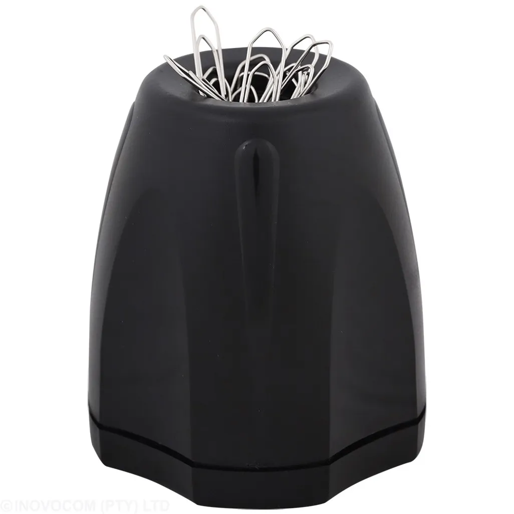 optima paper clip dispenser - clip dispenser - black