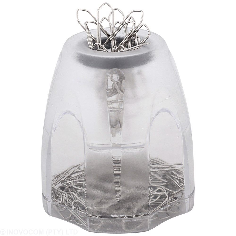 optima paper clip dispenser clip dispenser clear Office National