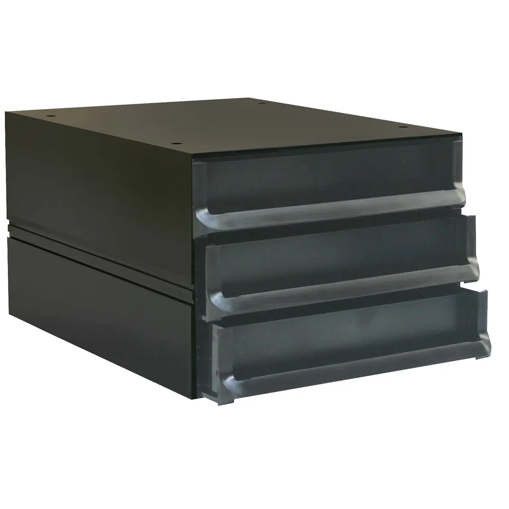 texo drawers - 3 drawer - black