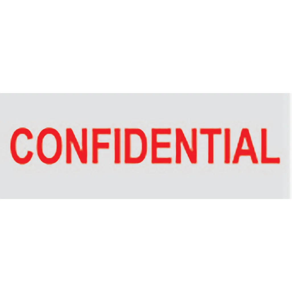 stock text stamps - confidential