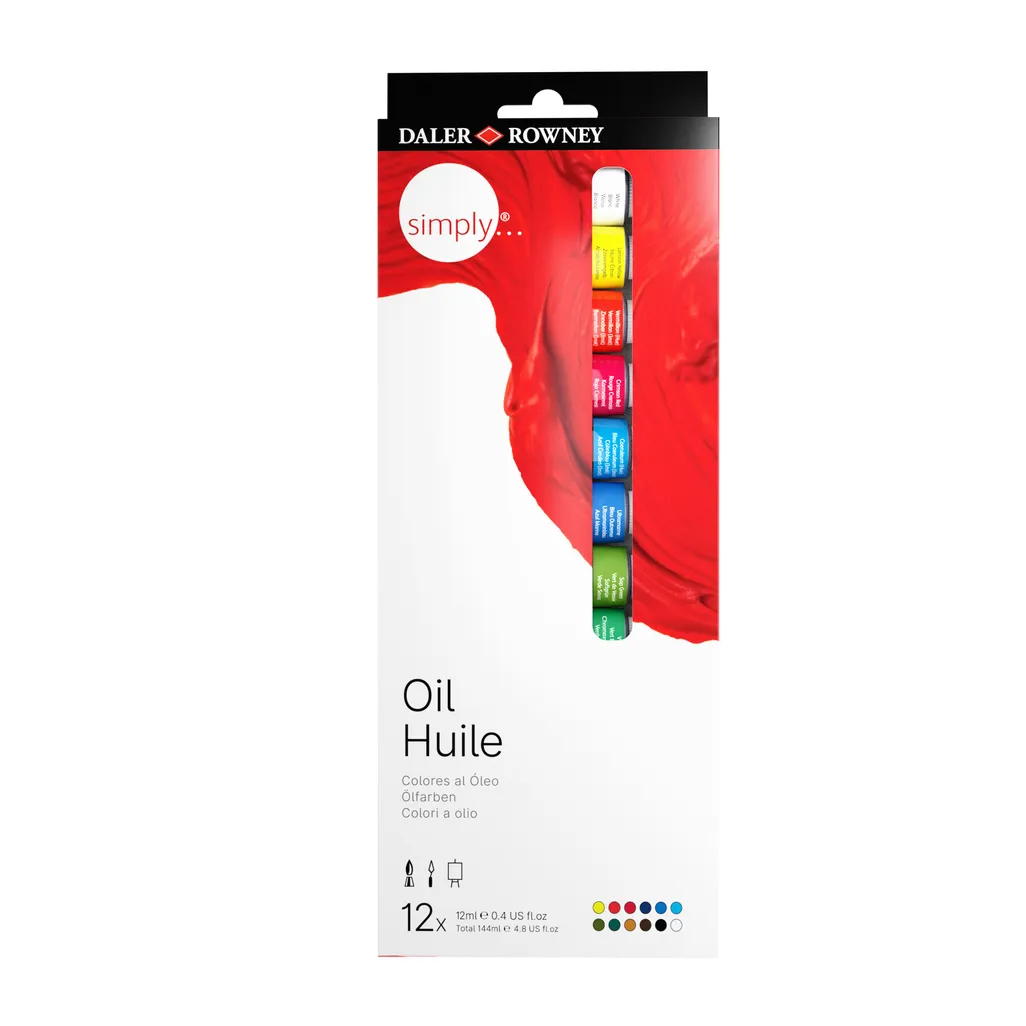 simply oil paint 12ml 12 pack