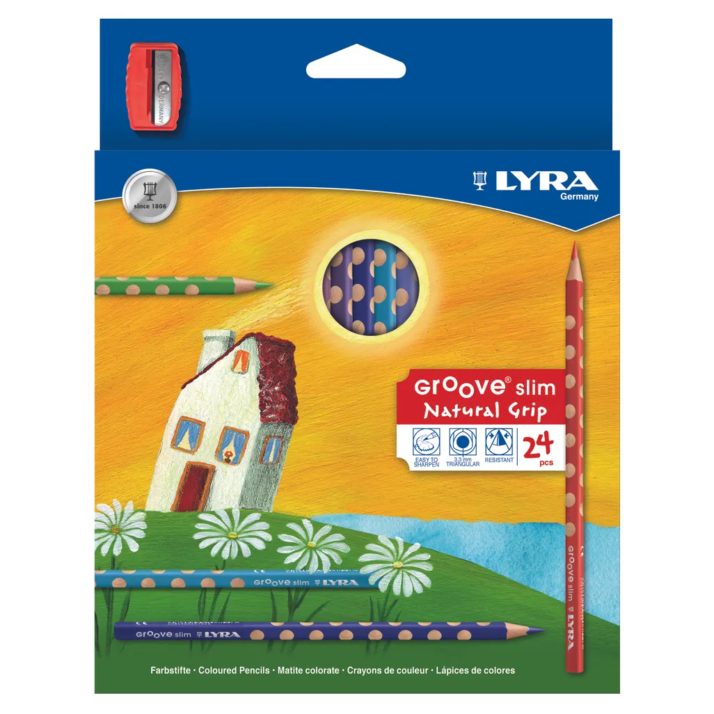 groove slim coloured pencils - 24 pack
