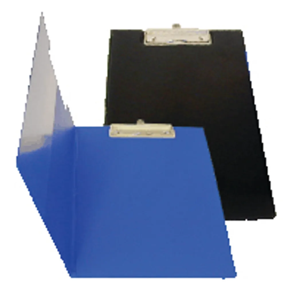 a4 pvc welded clipboards - with cover - blue