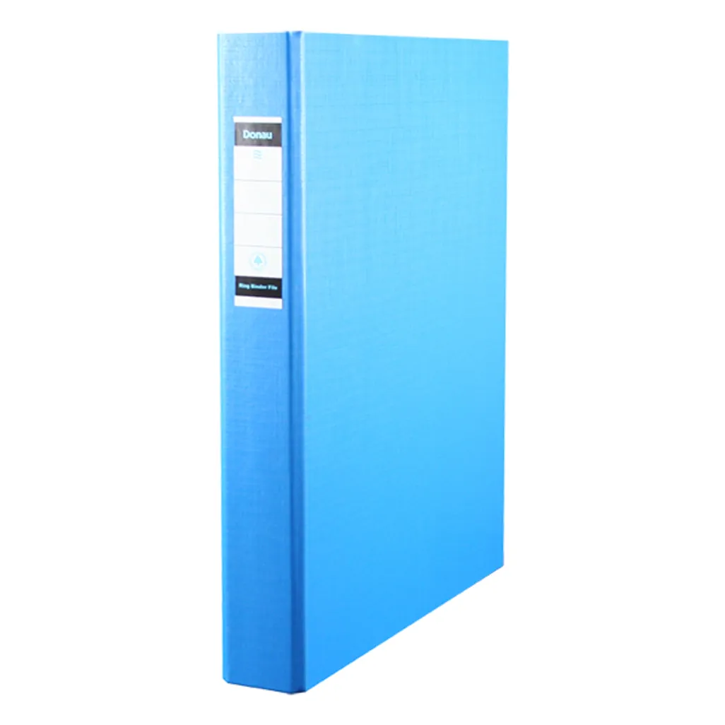 a4 polypropylene 2d ring binders - 30mm - turquoise