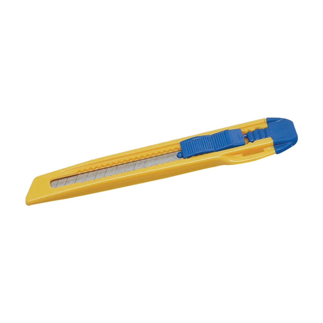 plastic cutting knives - cutter 9mm - yellow & blue