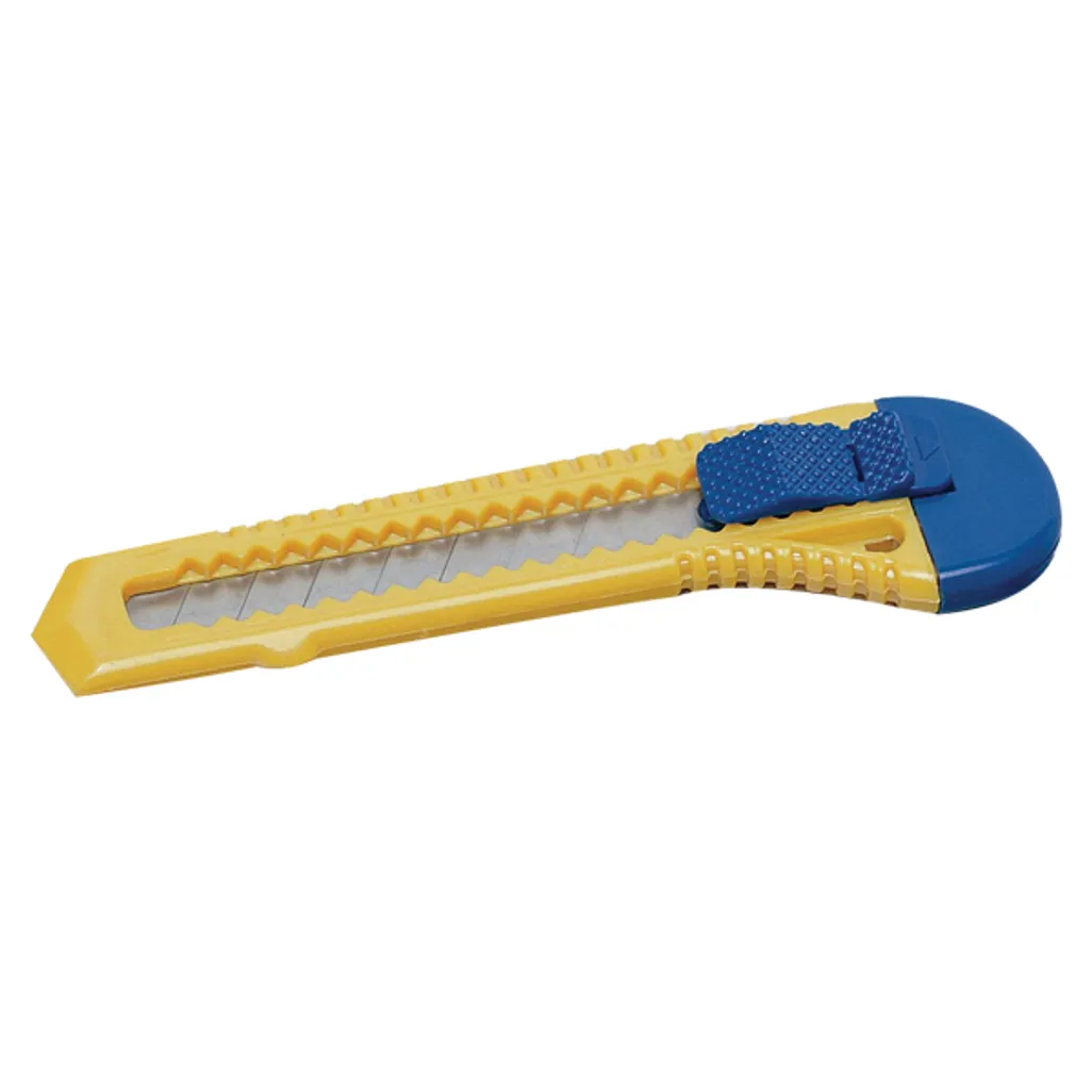 plastic cutting knives - cutter 18mm - yellow & blue
