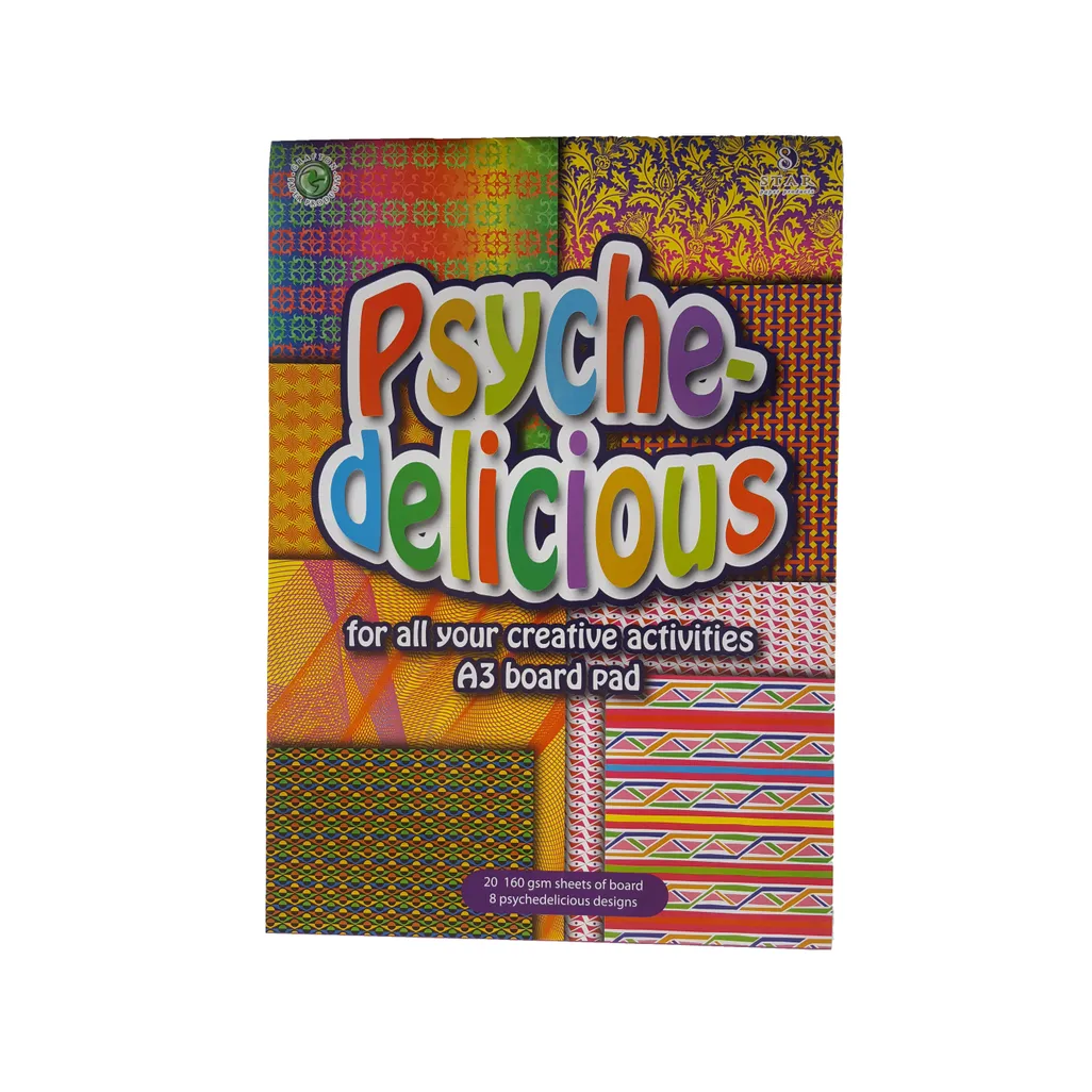 160gsm board pads - a3 psyche delicious - assorted - 20 pack