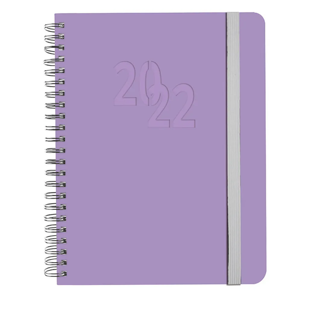 wiro bound diaries - a5 - pastel lavender