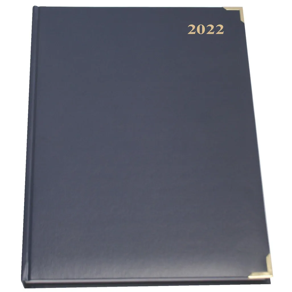 2024 executive diaries - a4 page-a-day - blue