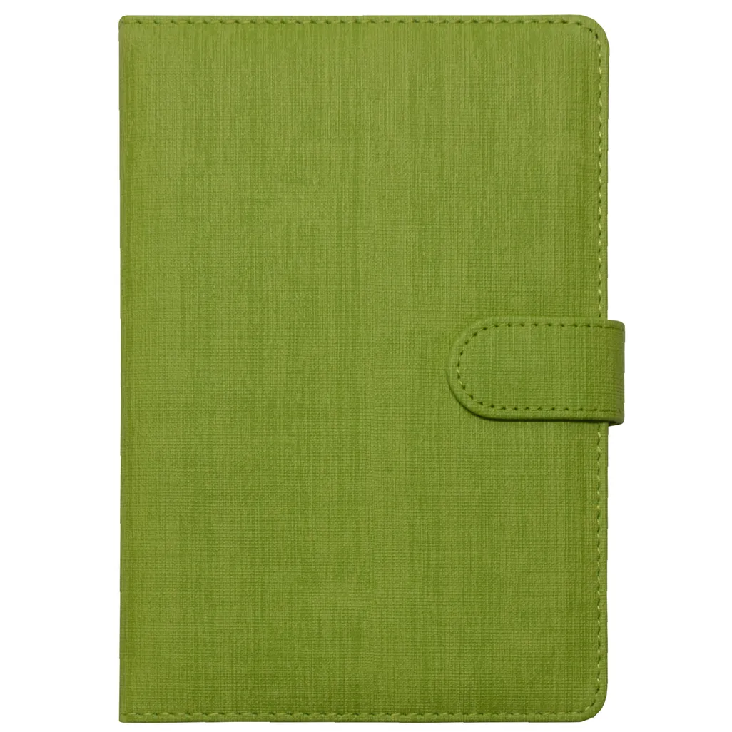 a5 linen notebooks/journals - 192 page - lime green