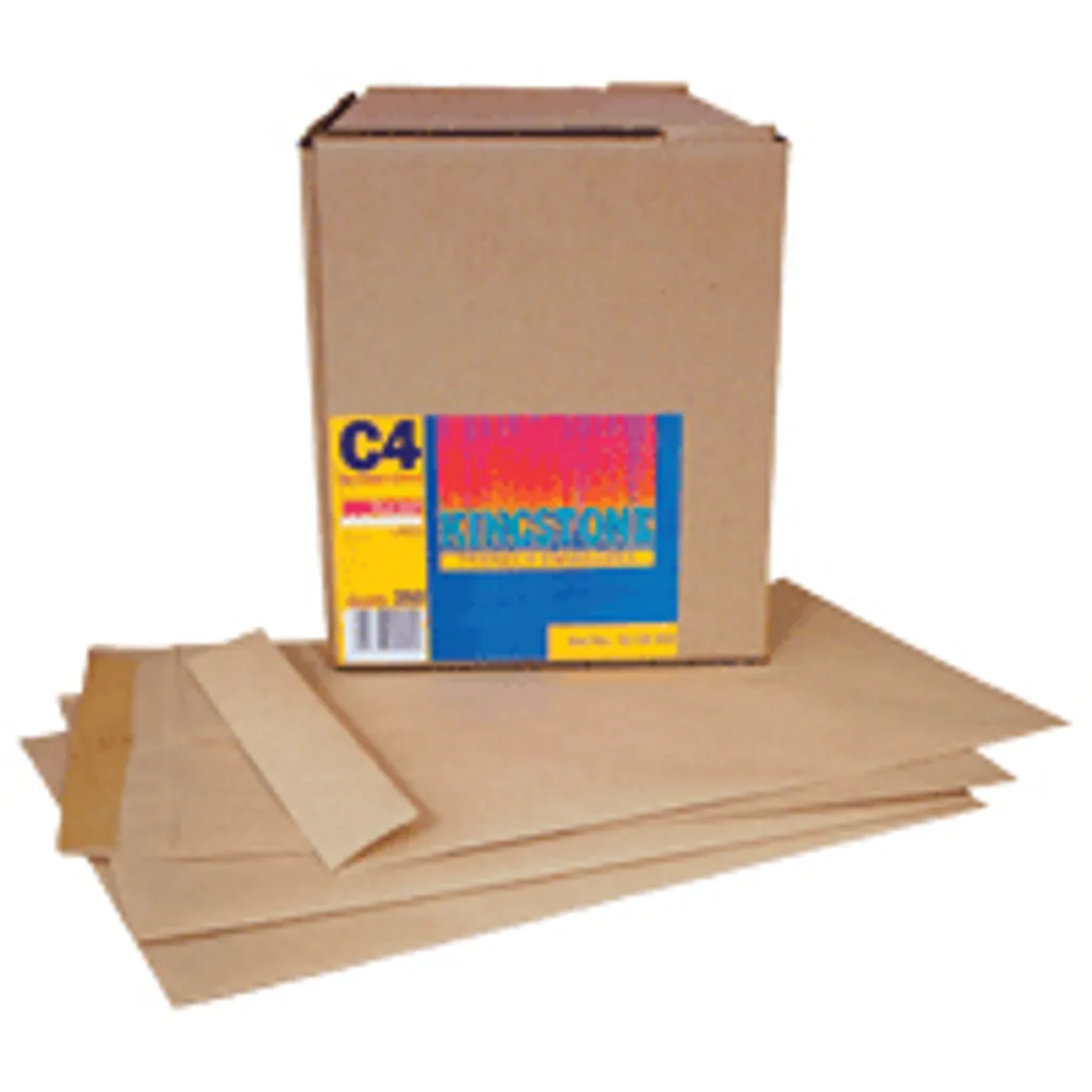 c4 envelopes 324 x 229mm - self-seal - manila - 250 pack