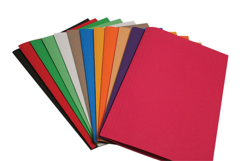 foolscap manila board folders - 160gsm - assorted bright - 100 pack ...