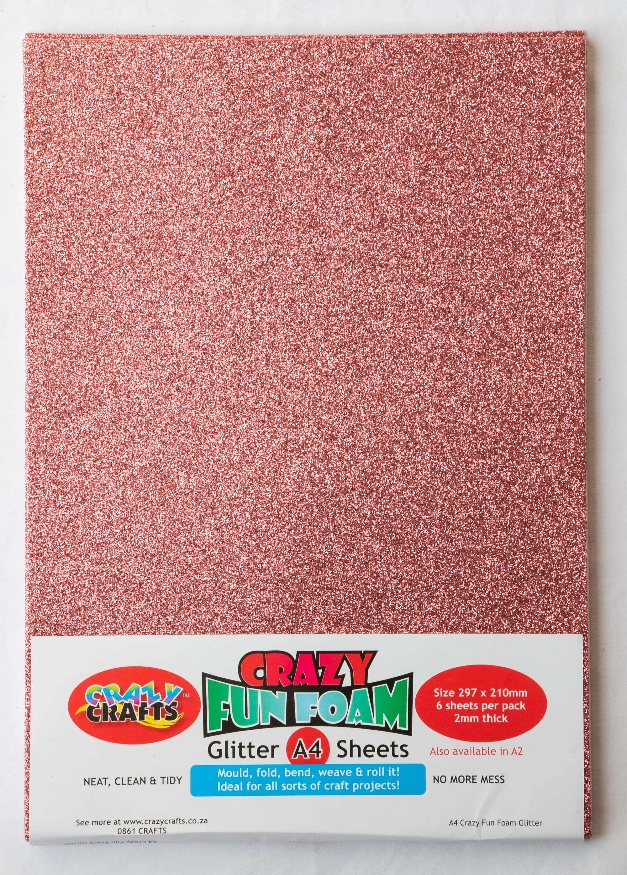 glitter foam sheets a4 rose gold 6 pack Access Office National