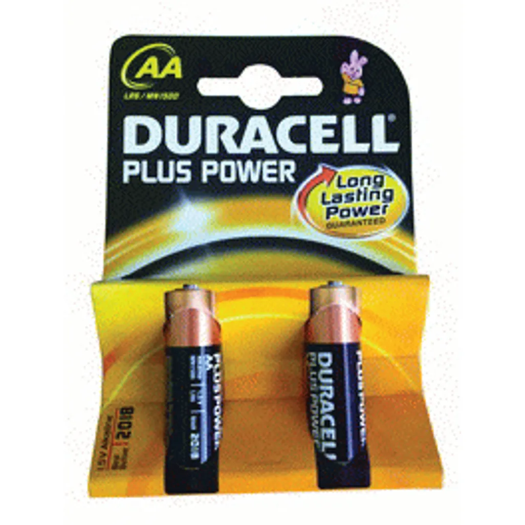 plus power alkaline batteries - aa - 2 pack