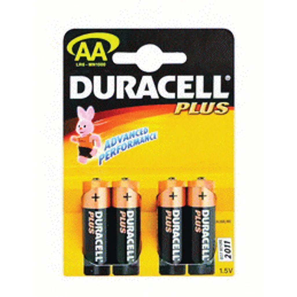 plus power alkaline batteries - aa - 4 pack