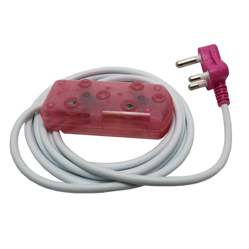 extention cords - 3m - pink