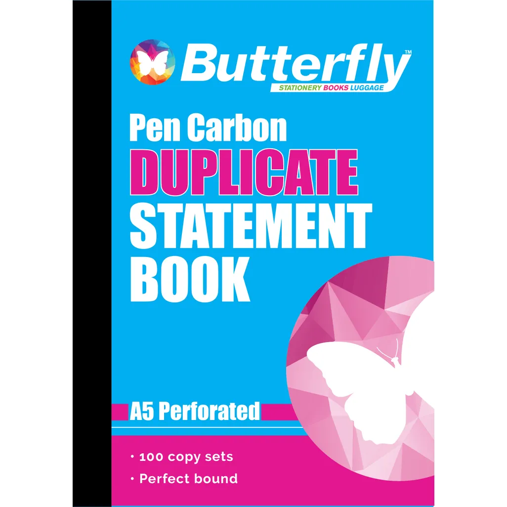 pen carbon books - a5 100 sets statement