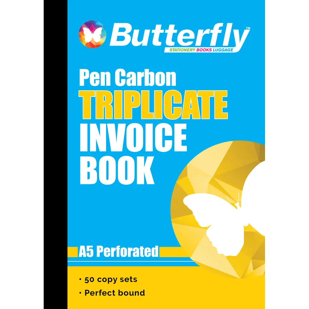 pen carbon books - a5 50 sets invoice