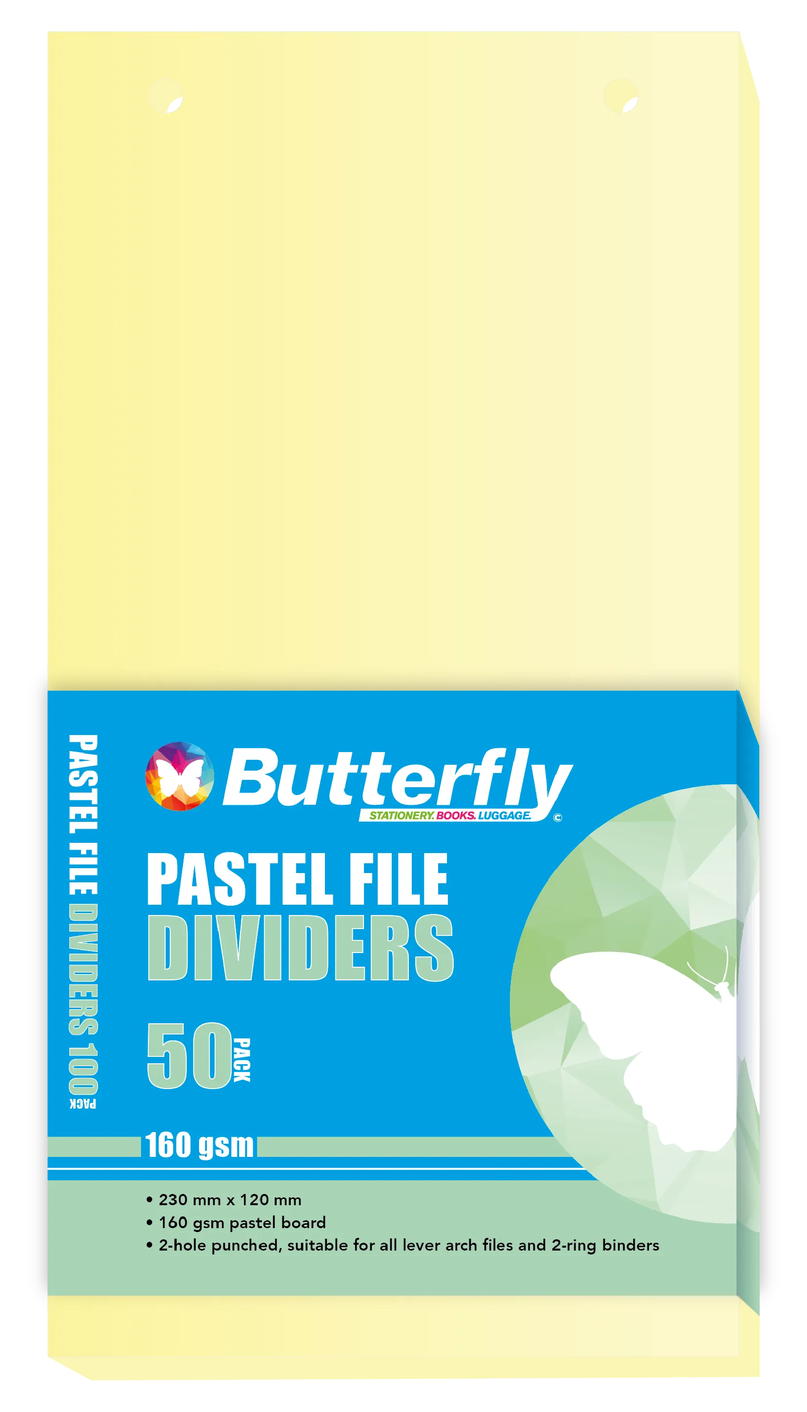 board dividers divider pastel yellow 50 pack Folio Office National