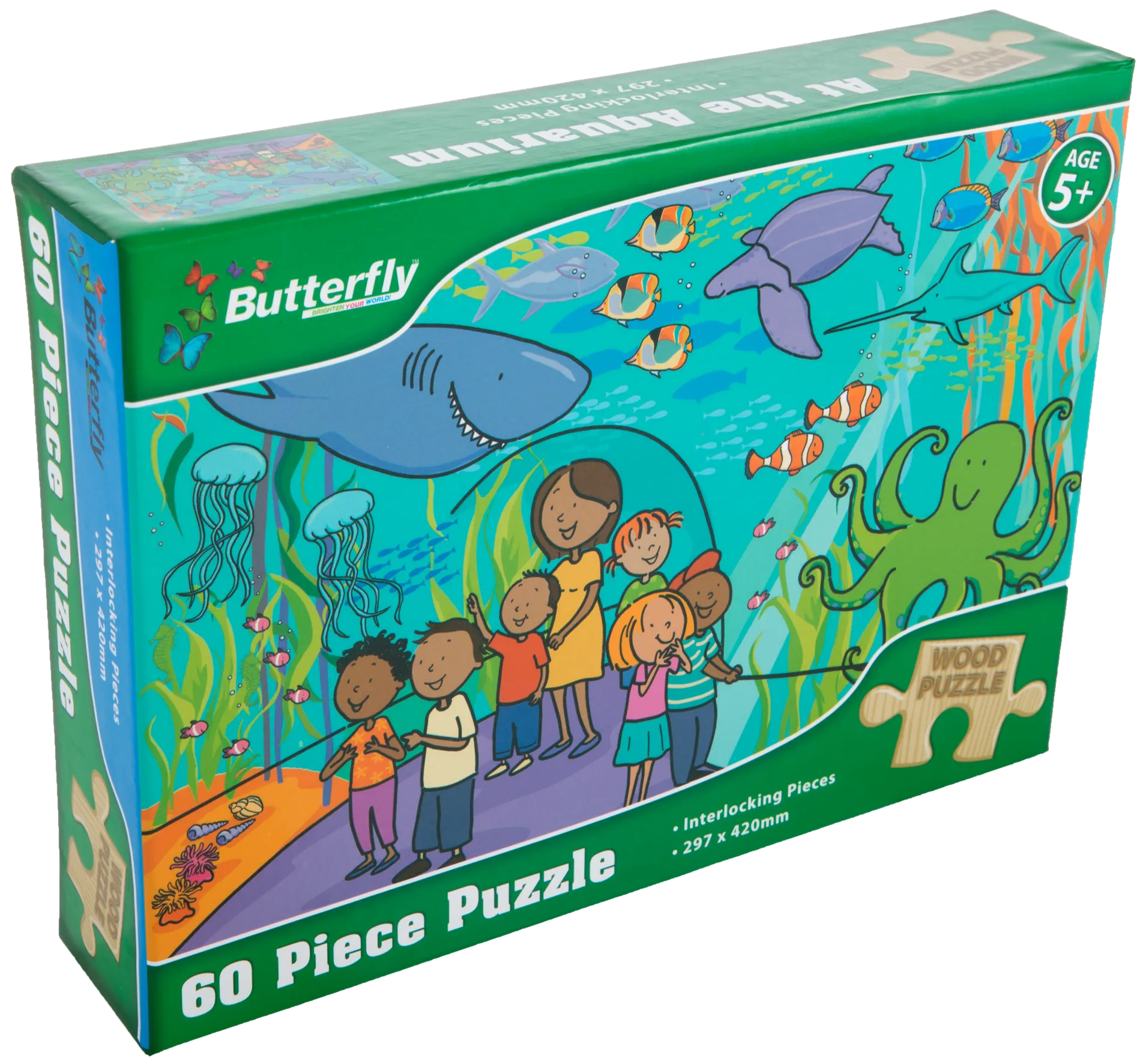 a3 wooden puzzles - 60 piece 6 designs | Pioneer Office National