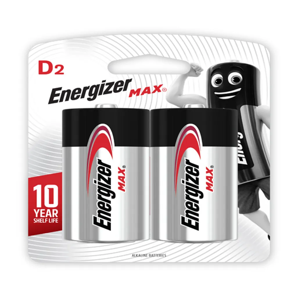 alkaline batteries - d - 2 pack
