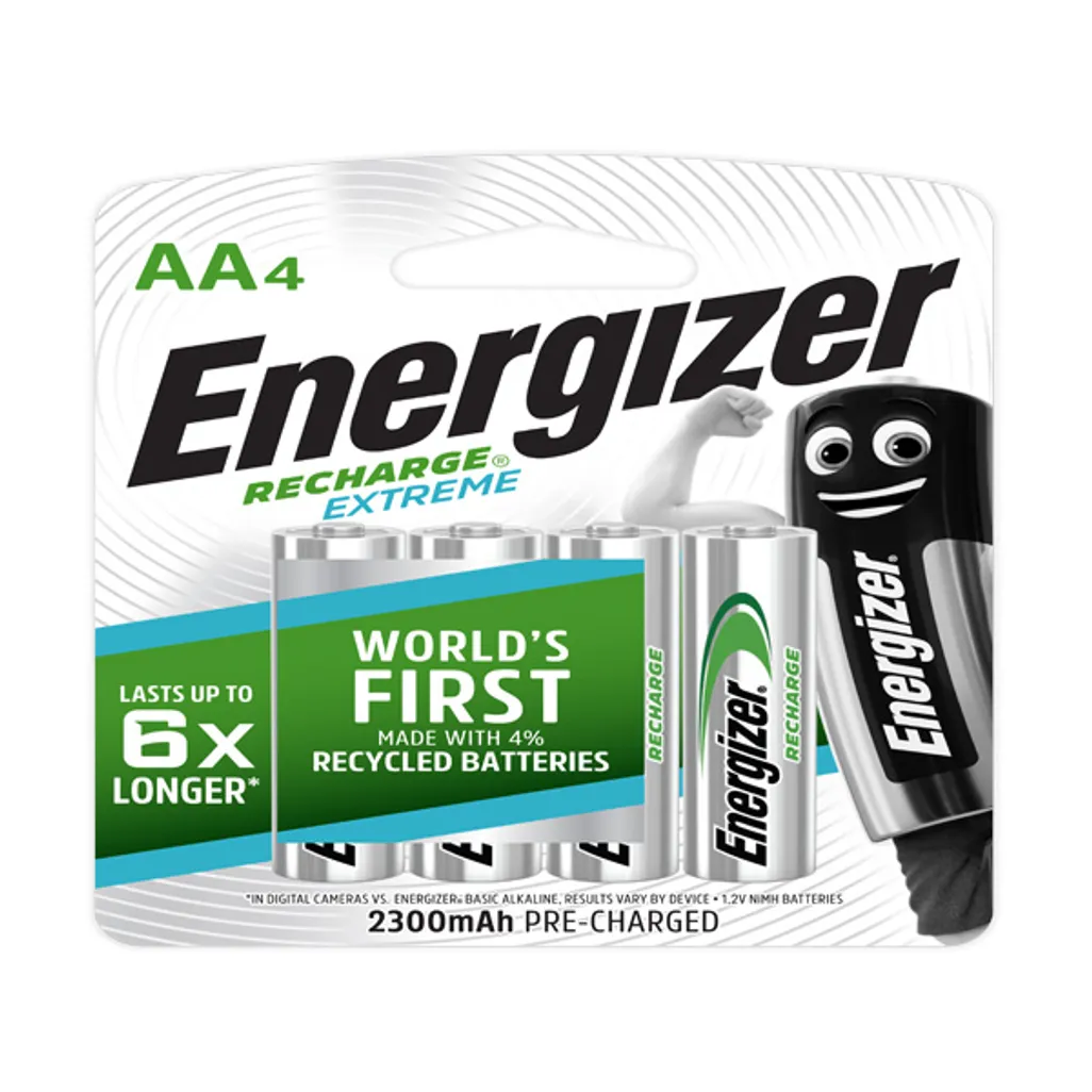 rechargeable batteries & chargers - rechargeable aa - 4 pack