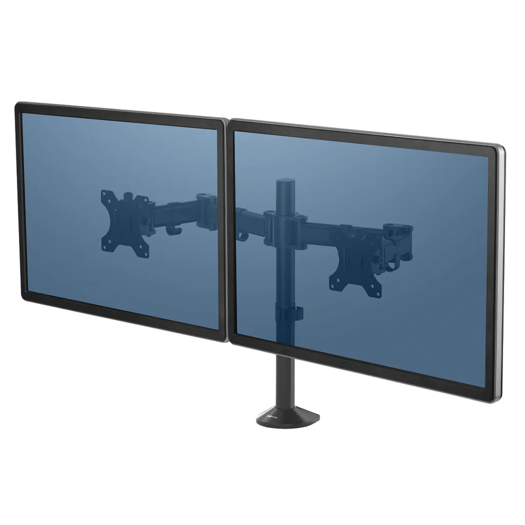 reflex monitor arms - dual - black