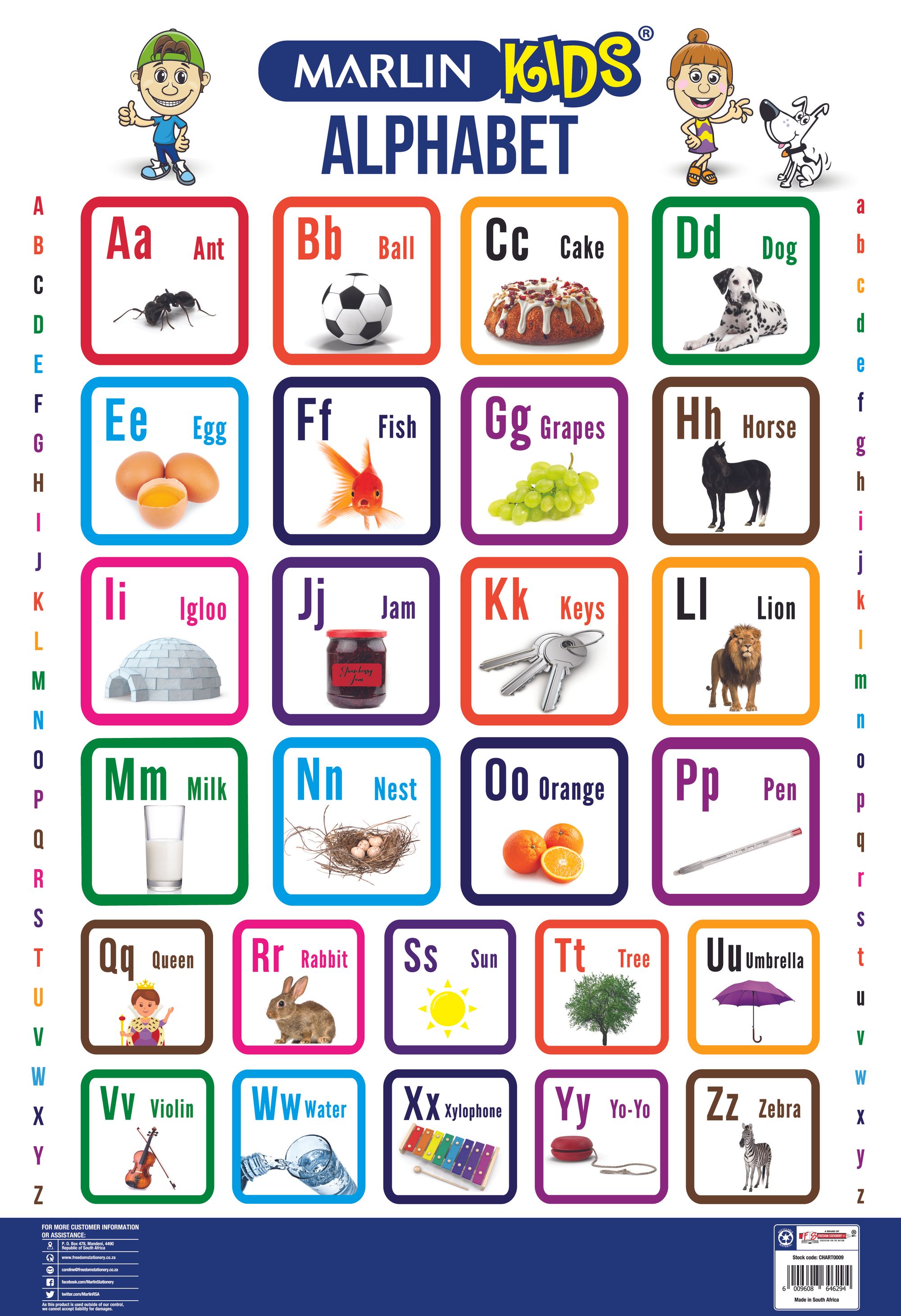 kids charts - alphabet | PMB Office National