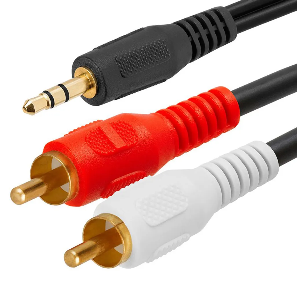 cables - 1.8m 3.audio to rca 3.5mm
