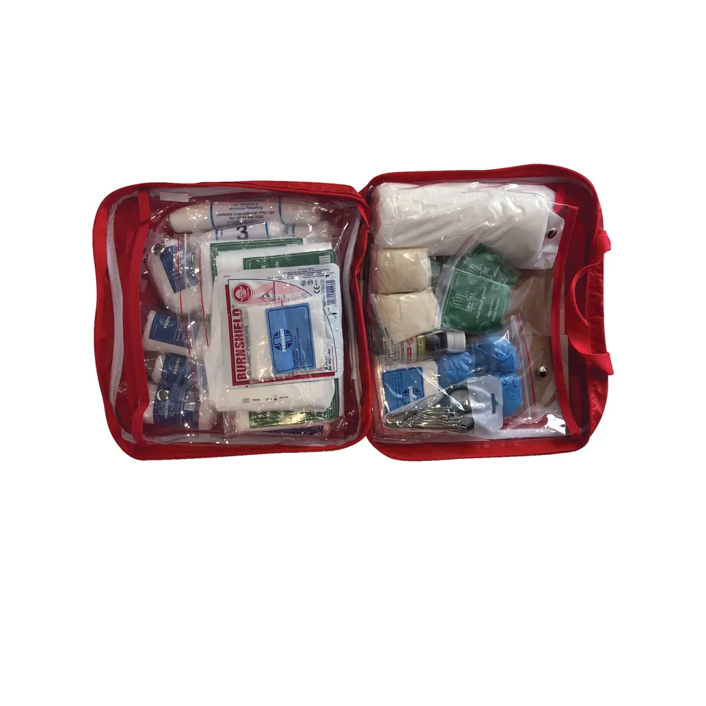 first aid / medical kits - regulation 7 factory in red nylon bag