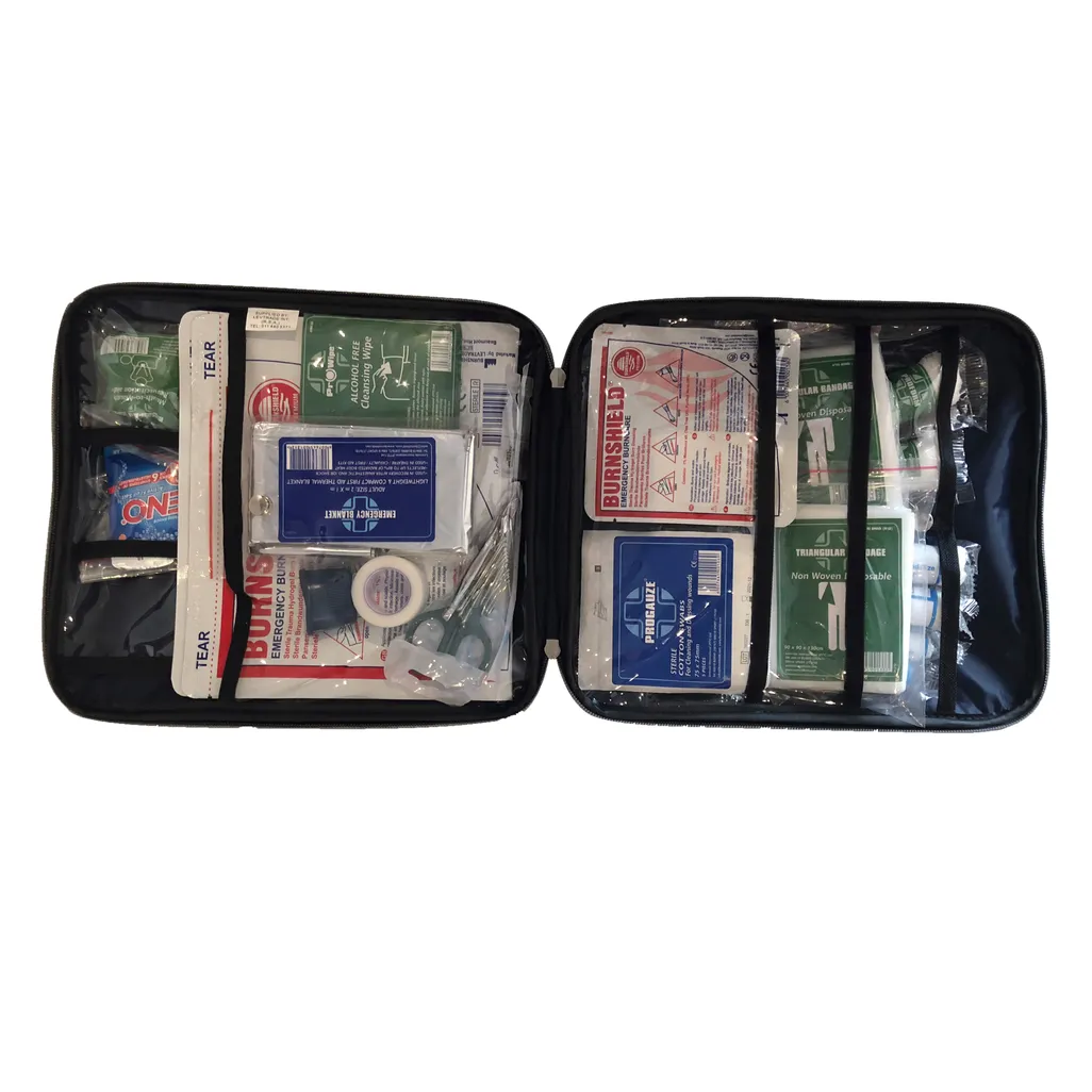 first aid / medical kits - domestic/motorist deluxe kit navy nylon bag