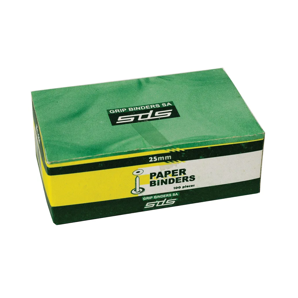 paper binders - 25mm - 100 pack