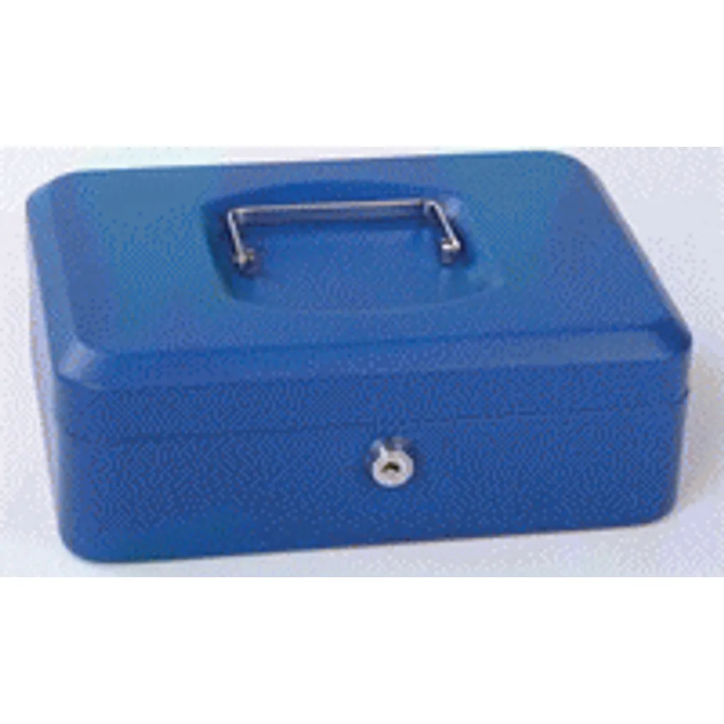 cash boxes - 10 inch / 25cm - blue