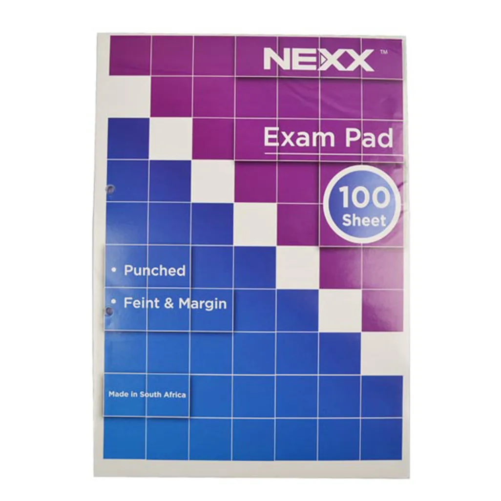 exam pads - a4 -100 sheets