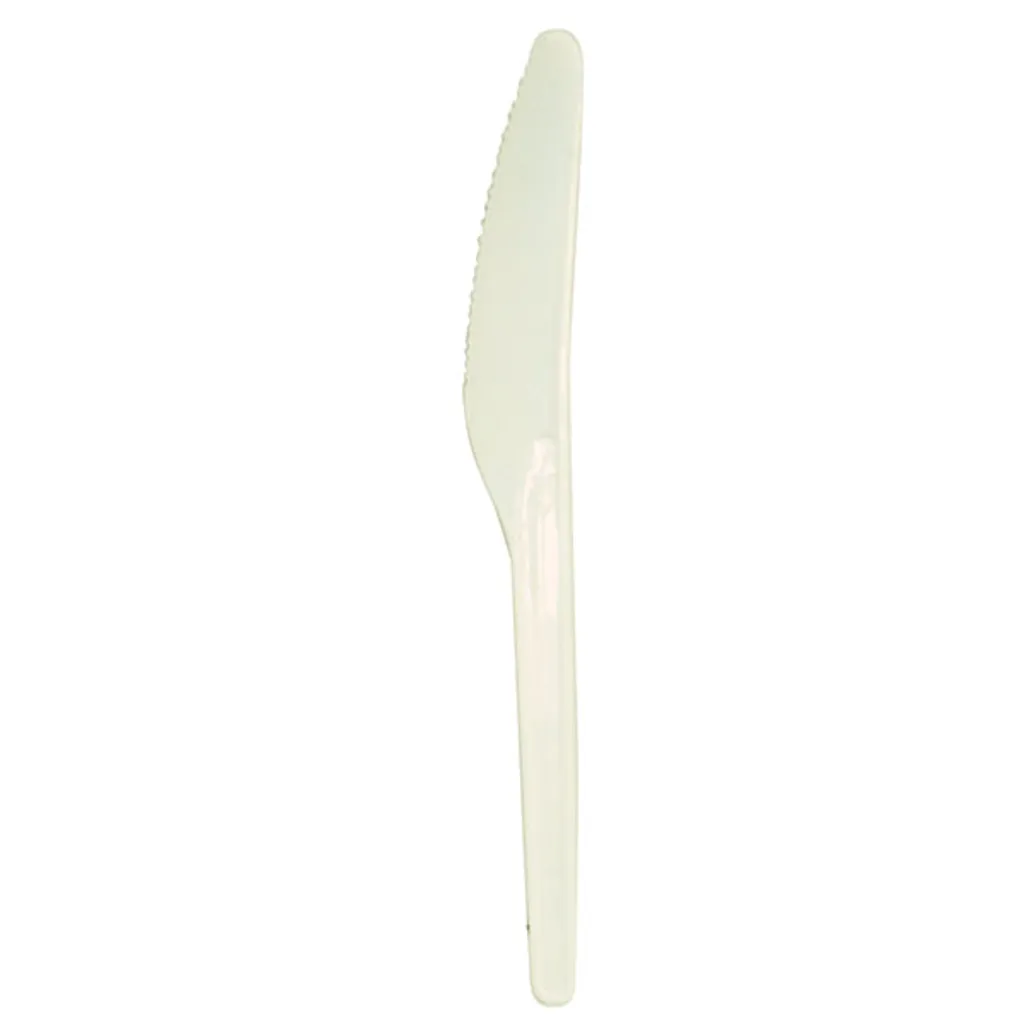 cutlery, serviettes & paper towels - disposable knives white heavy duty - white - 250 pack