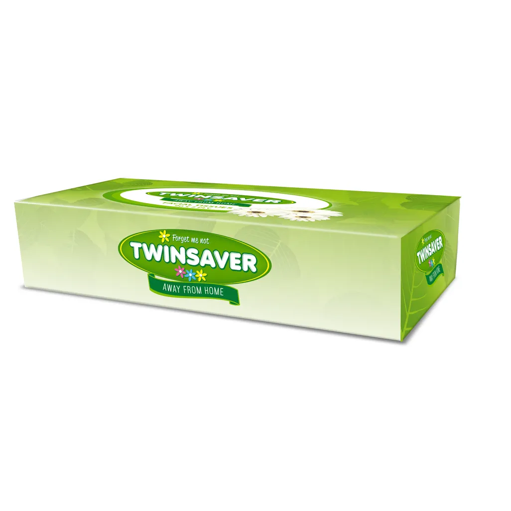 bathroom products - 2 ply facial tissues box - white - 90 pack