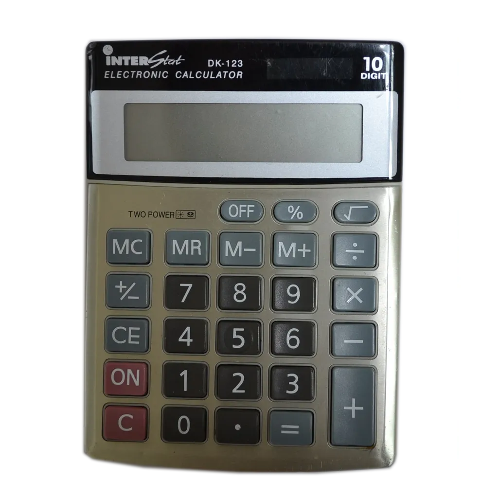 desktop calculator - 10-digit - silver
