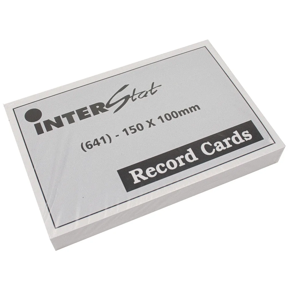 record cards - a6 - 150mm x 100mm - 100 pack