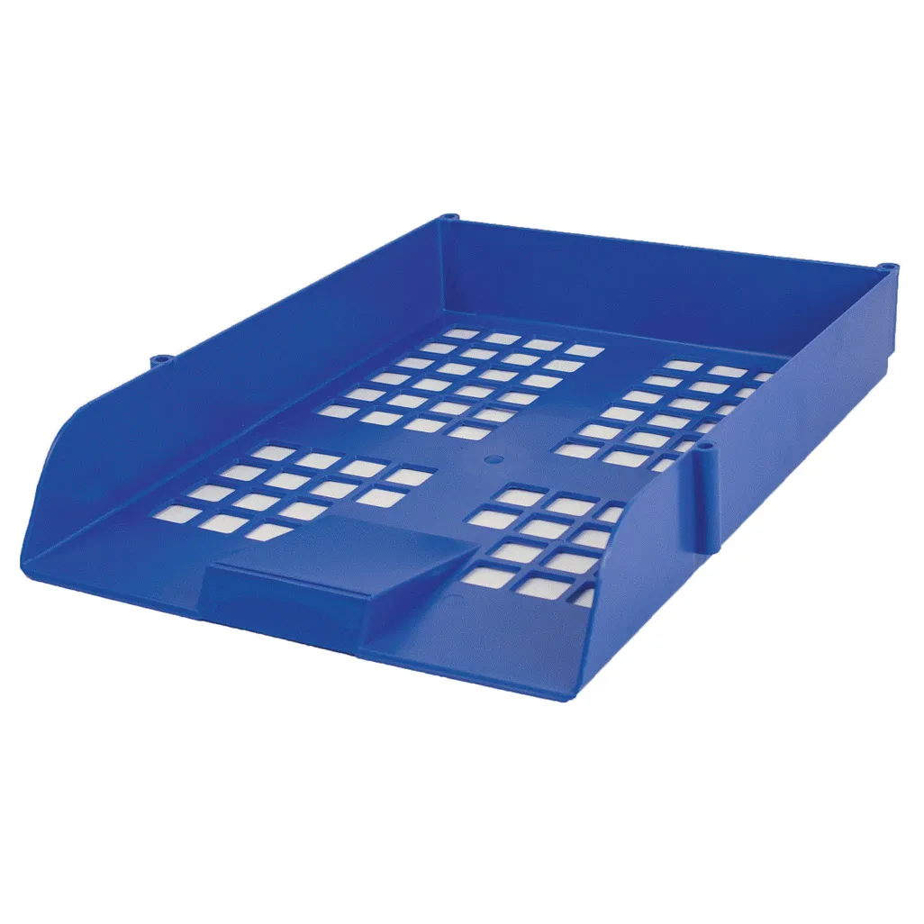 letter tray - royal blue