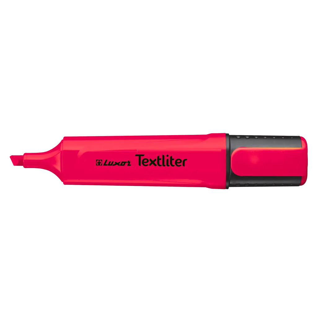 textliter highlighter - 1mm-4mm - red