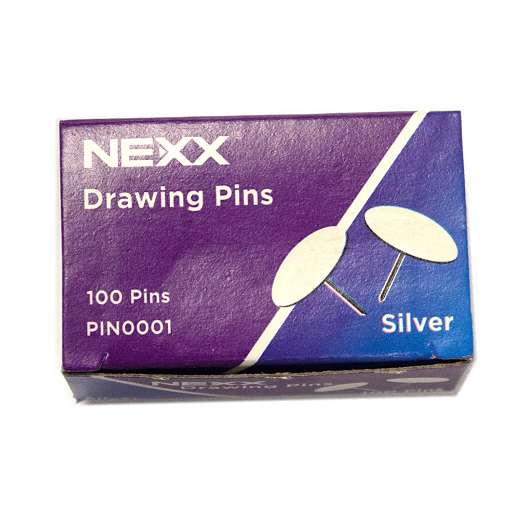 drawing pins - assorted pins - assorted - 100 pack